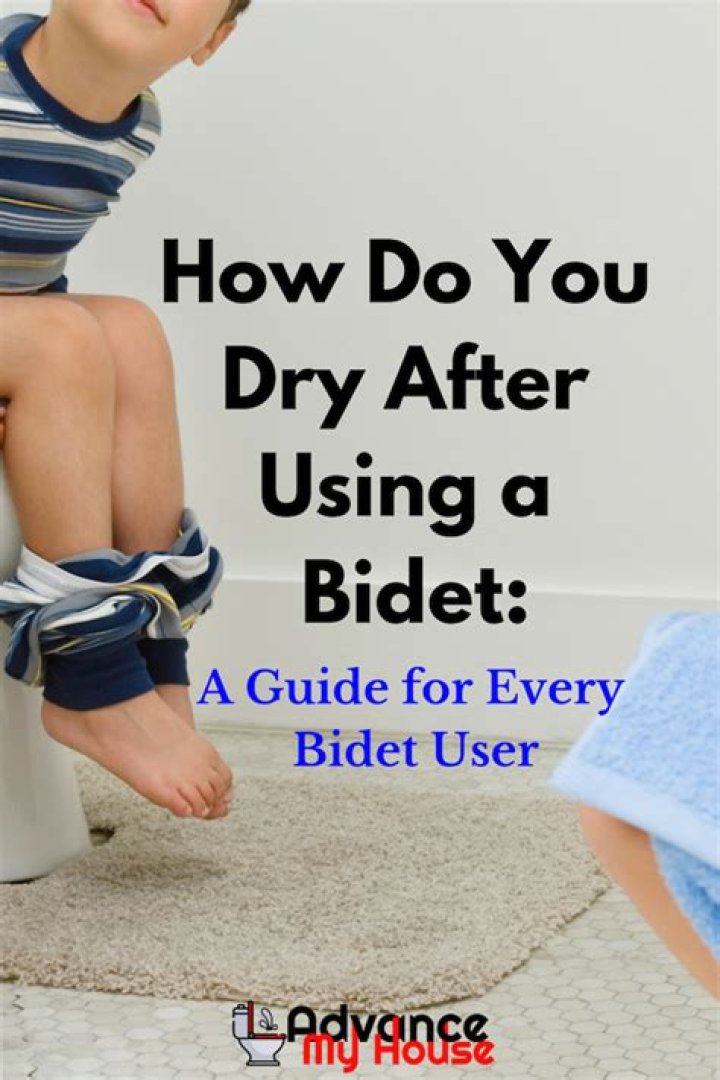 How do you clean yourself after using a bidet?