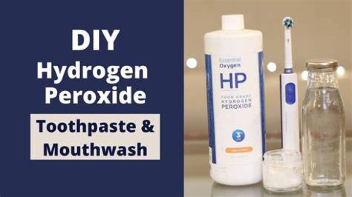 How do you dilute hydrogen peroxide for mouthwash?