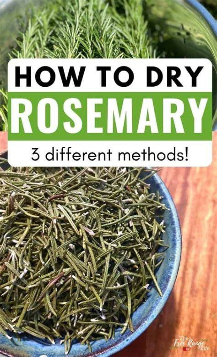 How do you dry sage and rosemary?