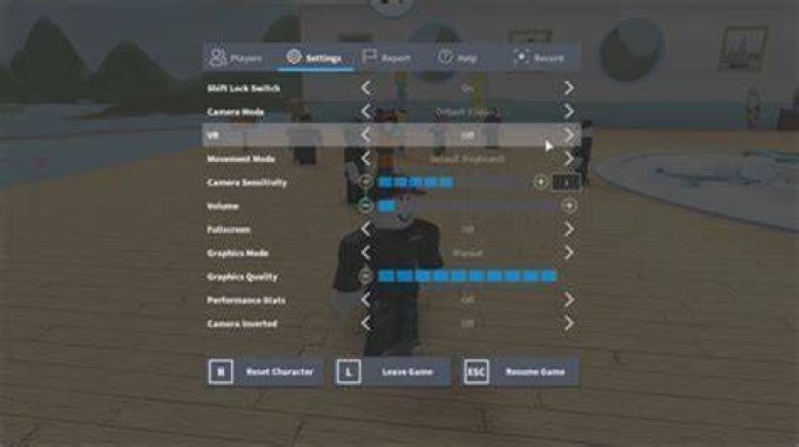 How do you enable VR mode on Roblox?