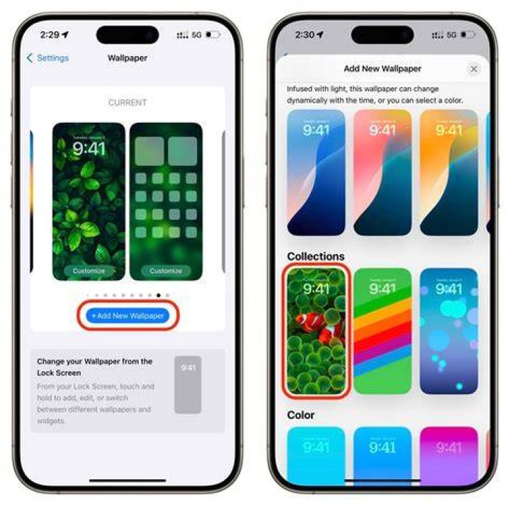 How do you get different wallpapers on iOS 14?
