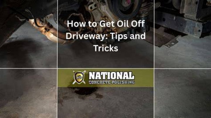 How do you get motor oil off the street?