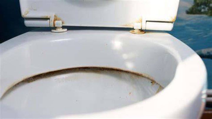 How do you get rid of hard water ring in toilet?