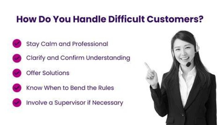 How do you handle difficult customers answer?