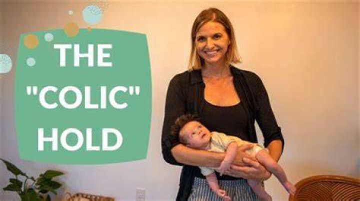 How do you hold a baby with colic?