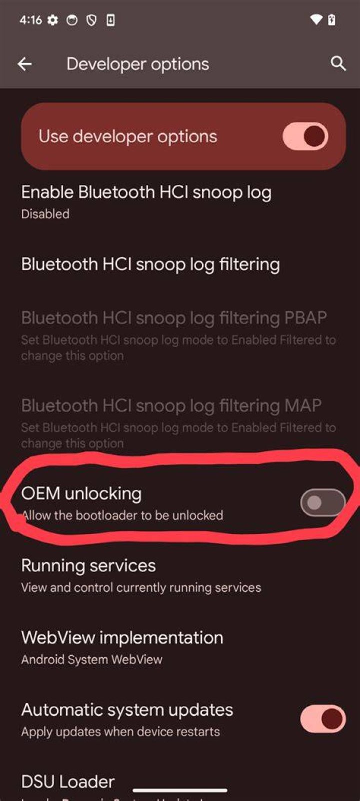 How do you identify memory leak in an Android application?