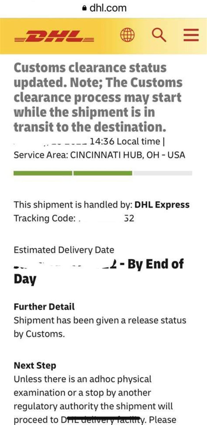 How do you know if your package has been flagged?