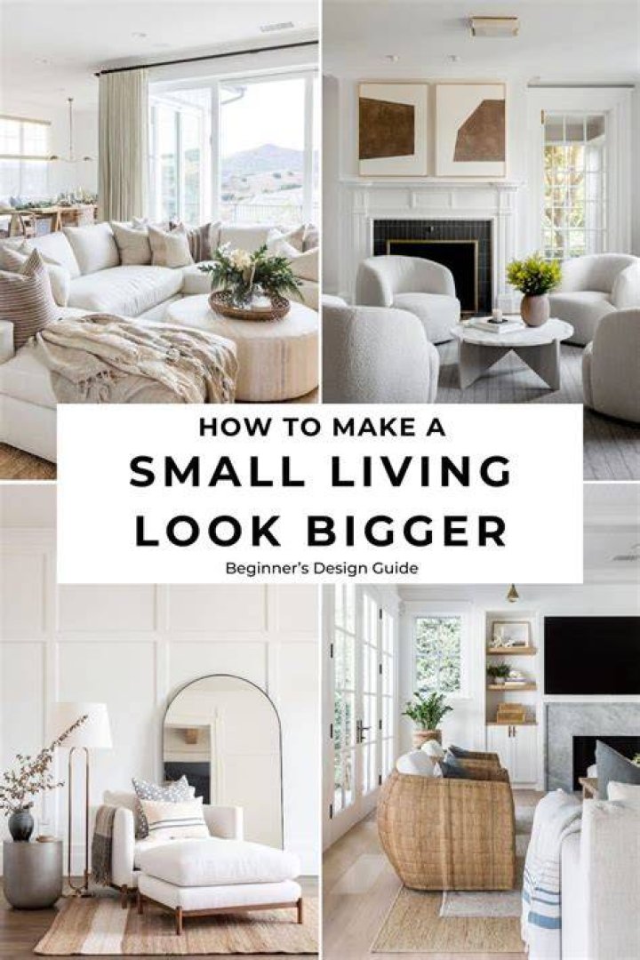 How do you make a room look bigger and brighter?