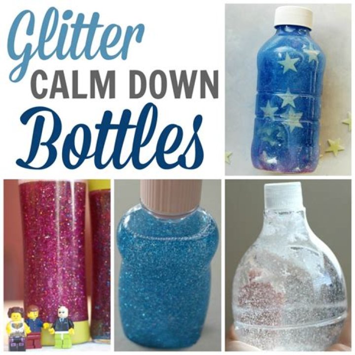 How do you make glitter calm down jars?