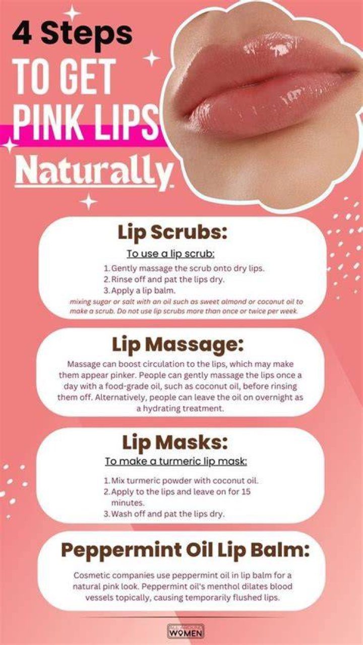 How do you make your lips pink naturally permanently?