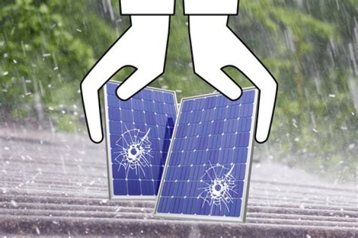 How do you protect solar panels from hail storms?