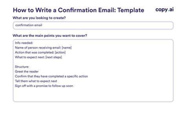 How do you respond to a confirmation email?