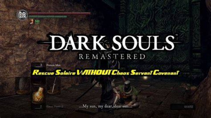 How do you save Solaire without chaos covenant?