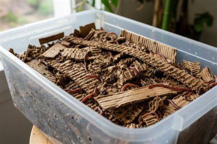 How do you shred cardboard for worm bedding?