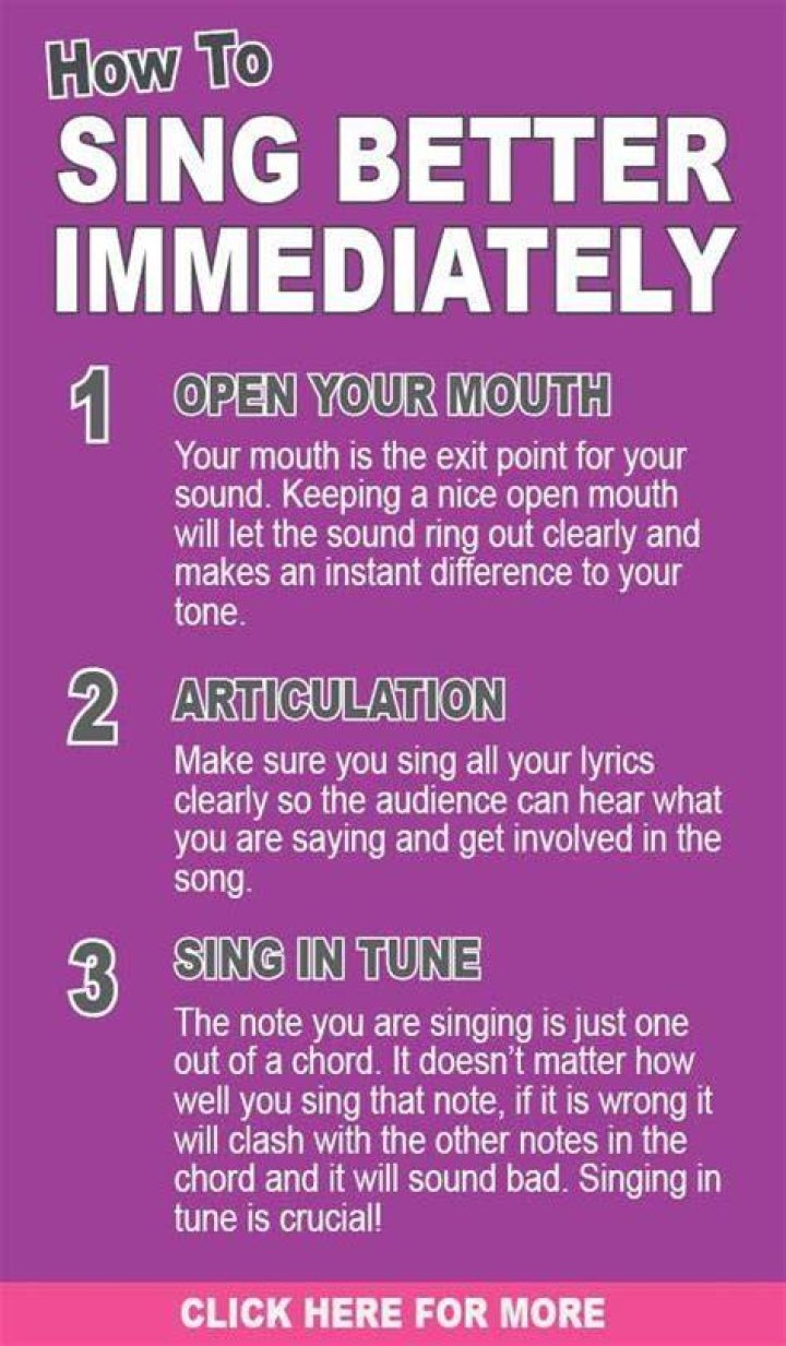 How do you sing nicely?