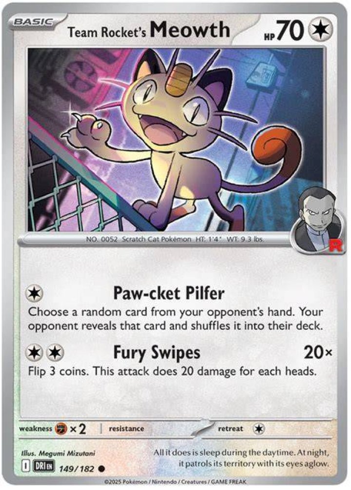 How does Team Rocket's Meowth talk?