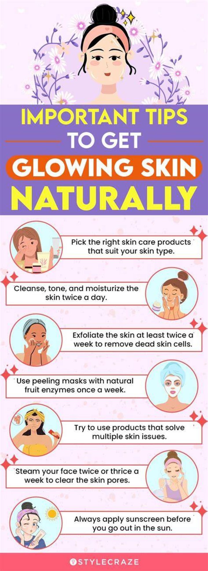 How long does it take to get glowing skin?