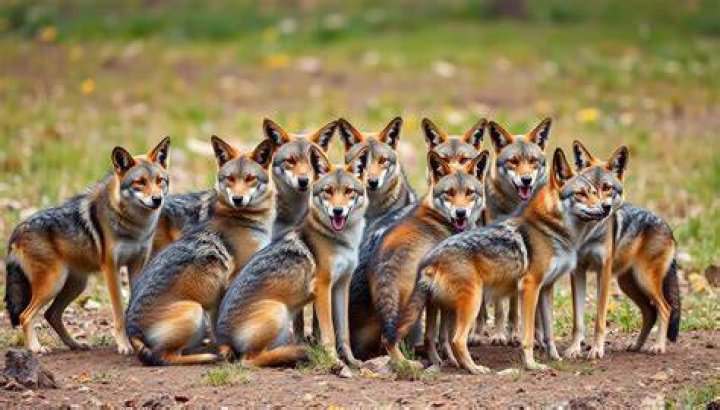 How many coyotes travel in a pack?