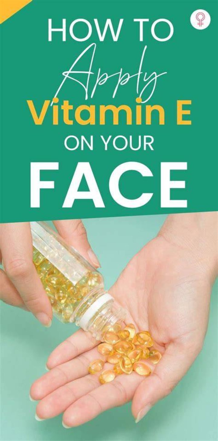 How many days I can use vitamin E for face?