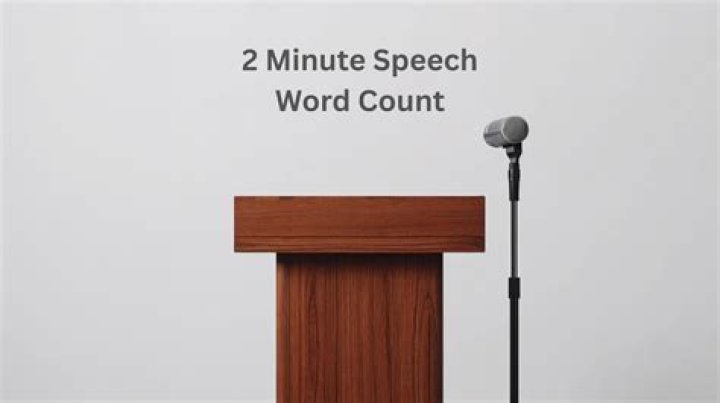 How many words is a 2 minute video?