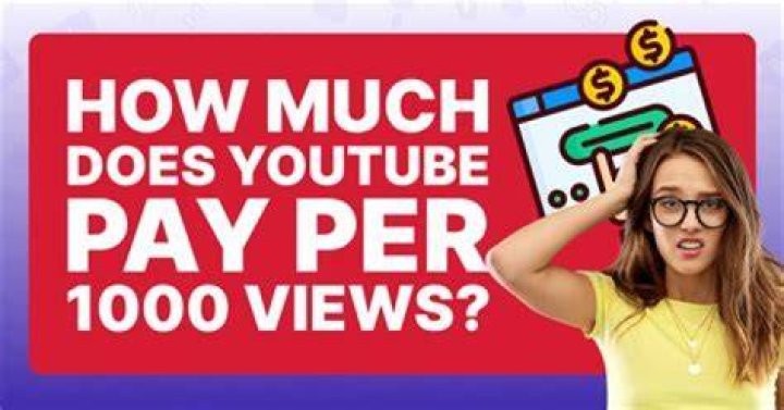 How much do YouTubers get per 1000 views?