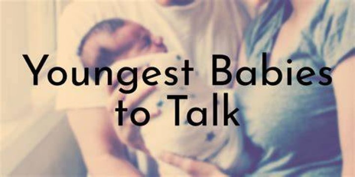 How old was the youngest baby to talk?