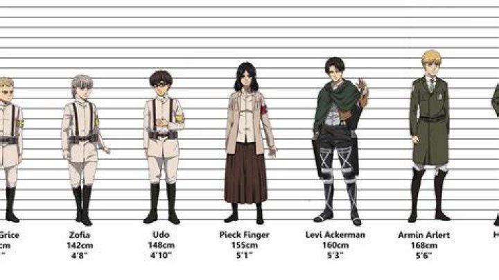 How tall is Yelena AOT?