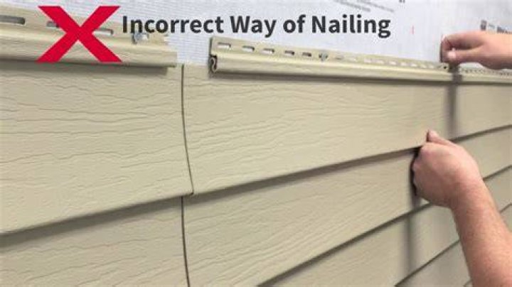How tight should vinyl siding be nailed?