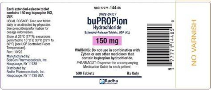 Is 150 mg of bupropion a lot?
