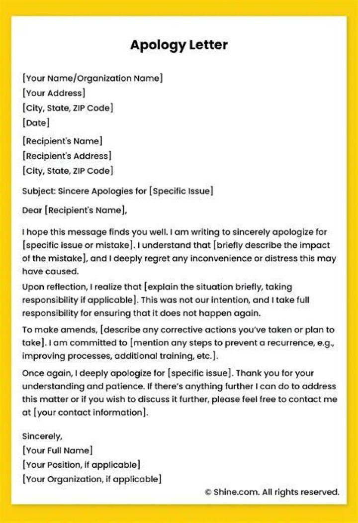 Is an apology by text OK?
