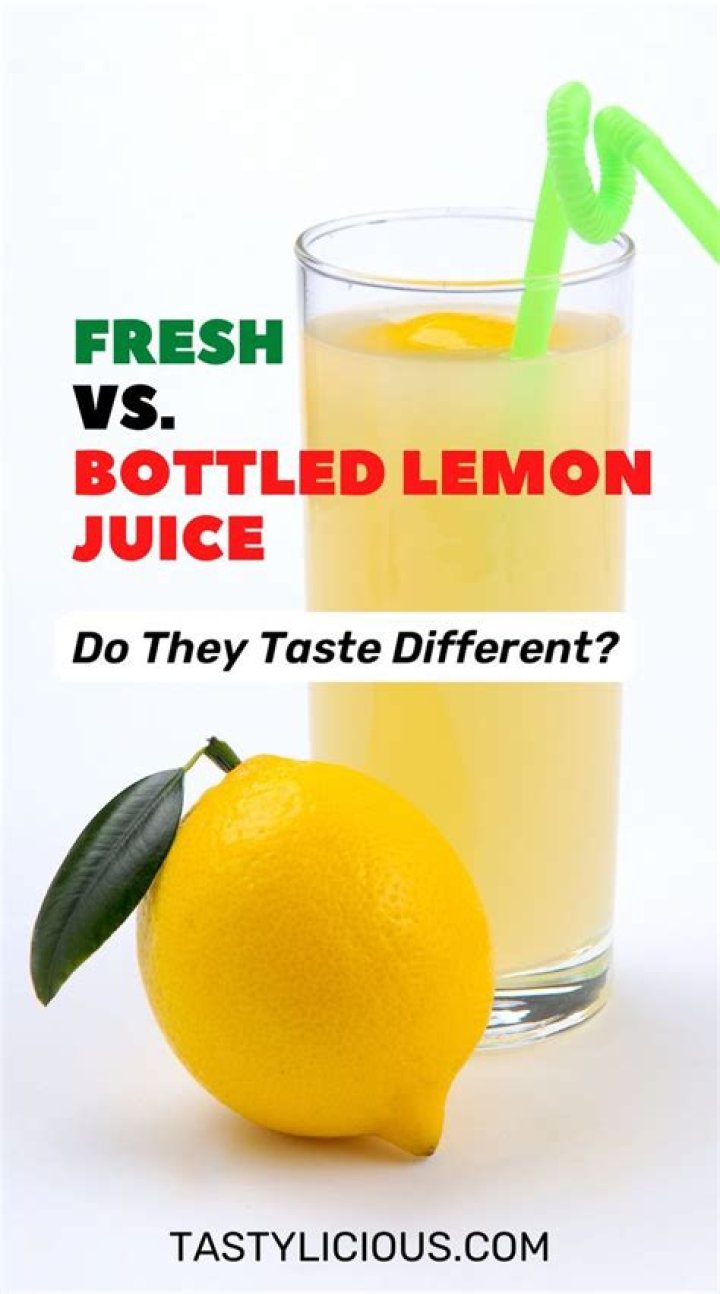 Is bottled lemon juice healthy?