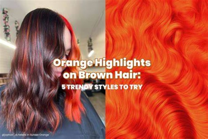 Is brown hair just dark orange?