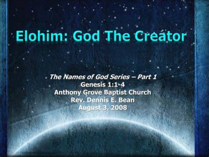 Is Elohim the Creator God?