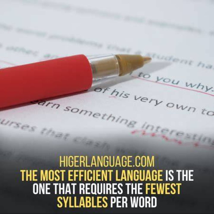 Is English the most efficient language?