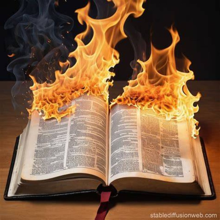 Is it disrespectful to burn a Bible?