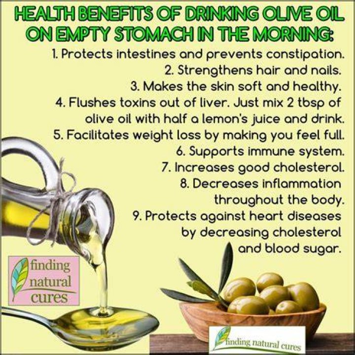 Is it good to drink olive oil on empty stomach?