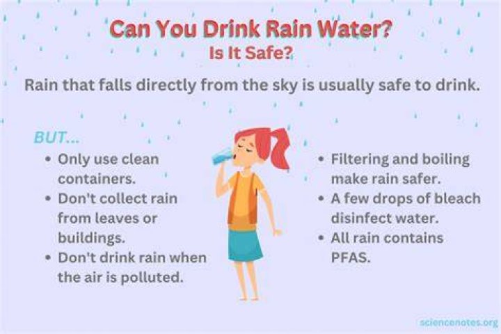 Is it OK to drink rain water?