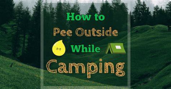 Is it OK to pee outside?