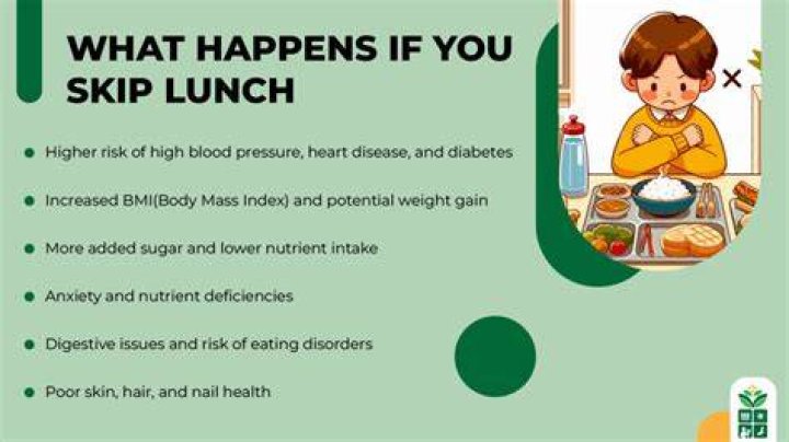 Is it okay to skip lunch?
