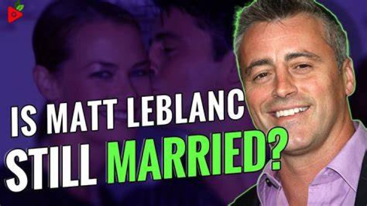 Is Matt LeBlanc still married?