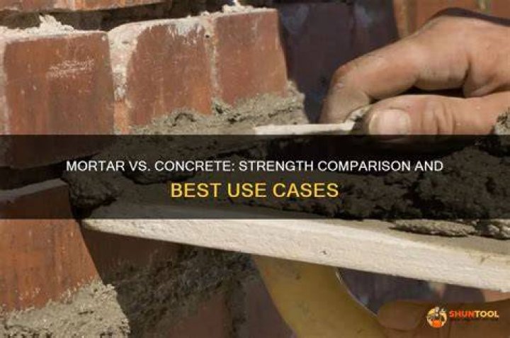 Is mortar stronger than brick?