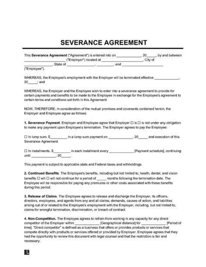 Is severance the same as termination?