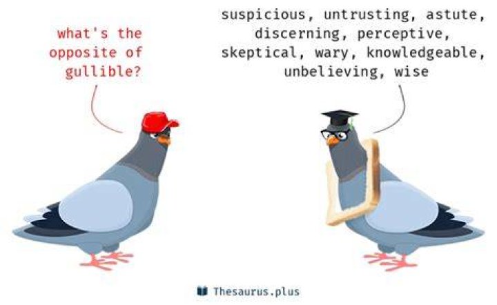 Is skeptical the opposite of gullible?