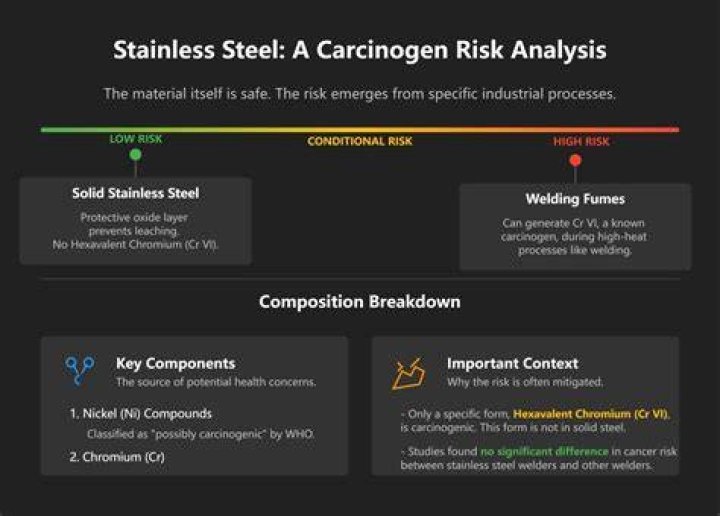 Is stainless steel carcinogenic?