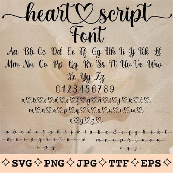 Is there a font with a heart symbol?