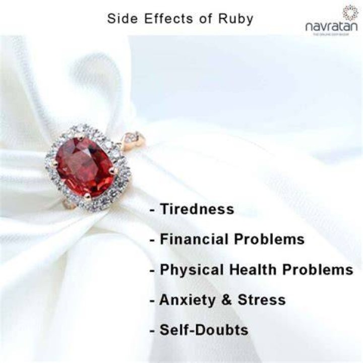 Is there any side effects of ruby?