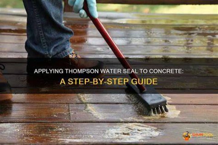 Is Thompson's Water Seal good for concrete driveways?