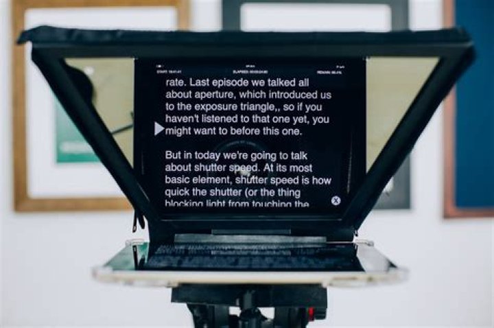 Should teleprompter be above or below camera?