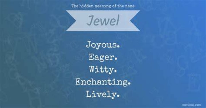 What's the meaning of the name Jewel?