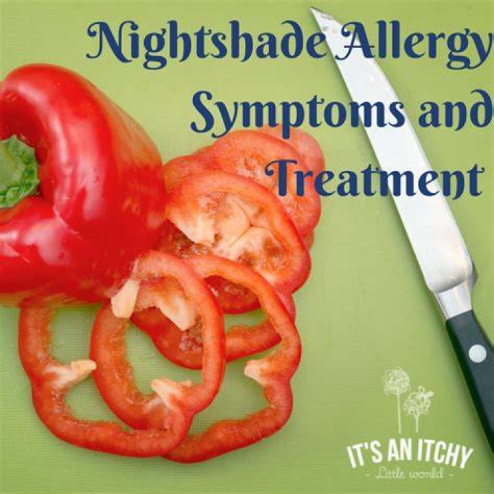 What are symptoms of nightshade allergy?